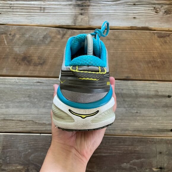 Women Hoka One One Bondi 4 Grey Running Shoes Sneakers - Picture 6 of 8